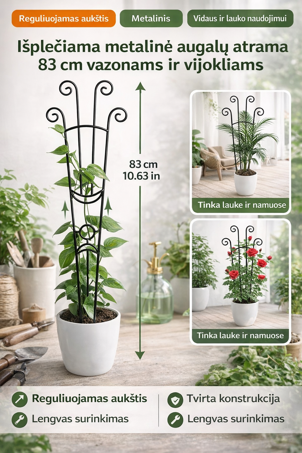 Metalinė augalų atrama