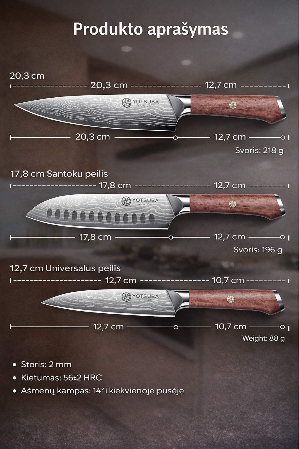 Yotsuba Milano virtuviniai peiliai - Image 5